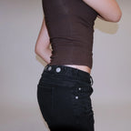 Svarta City Jeans