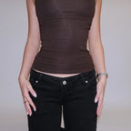 Svarta City Jeans