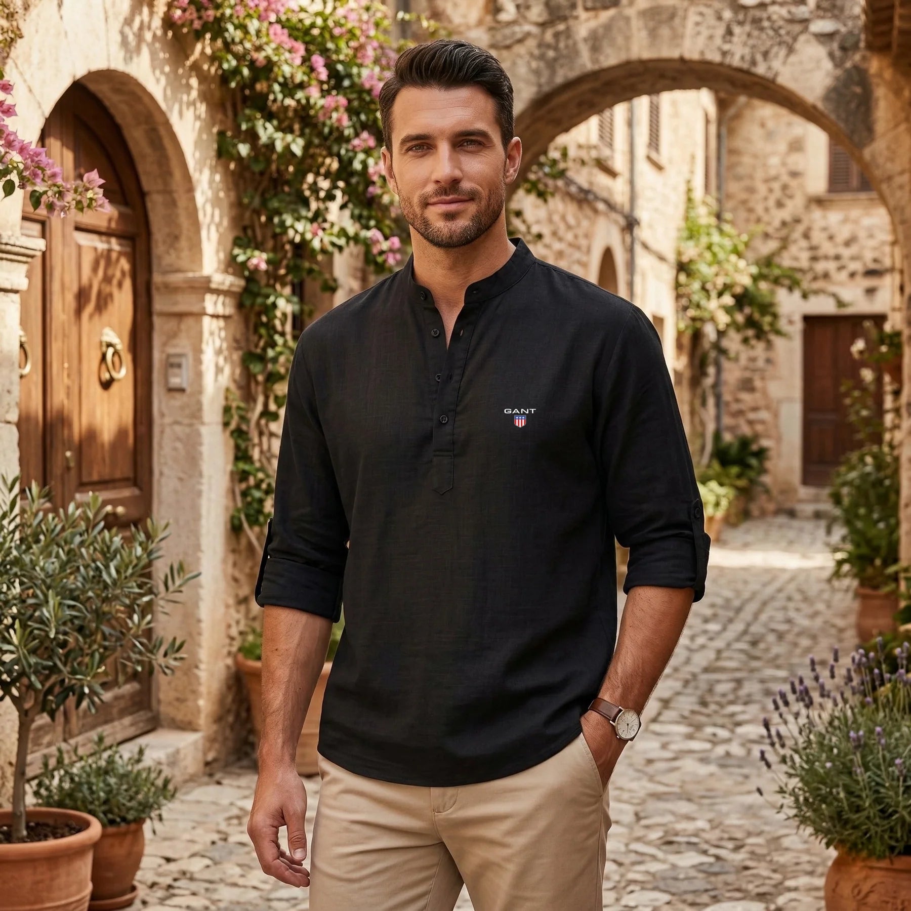 GA Casual Henley-tröja